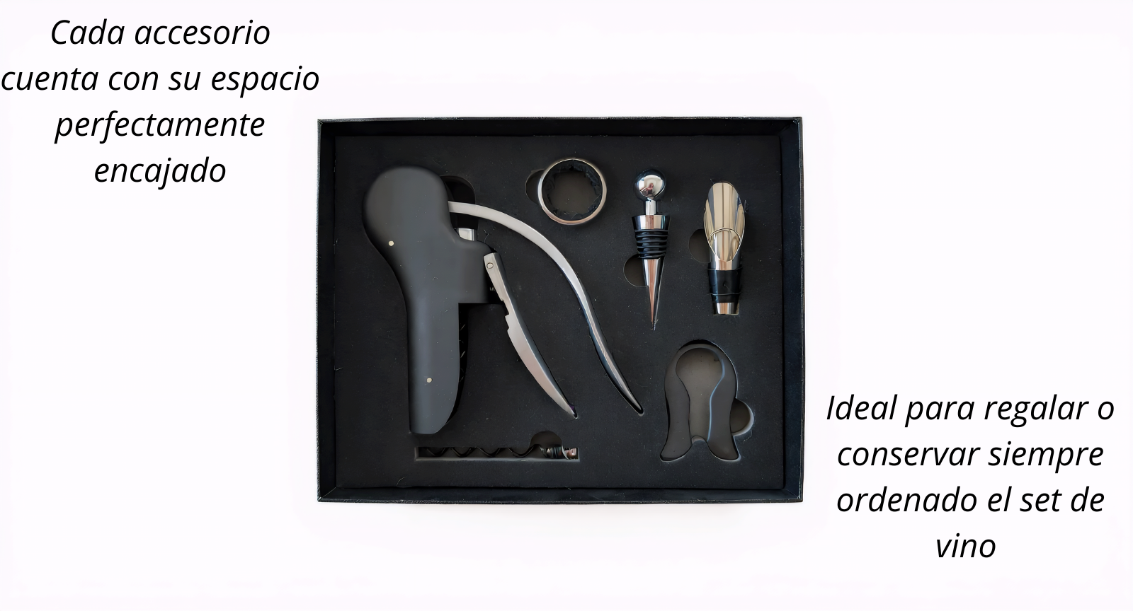 Set para Vino de 6 accesorios